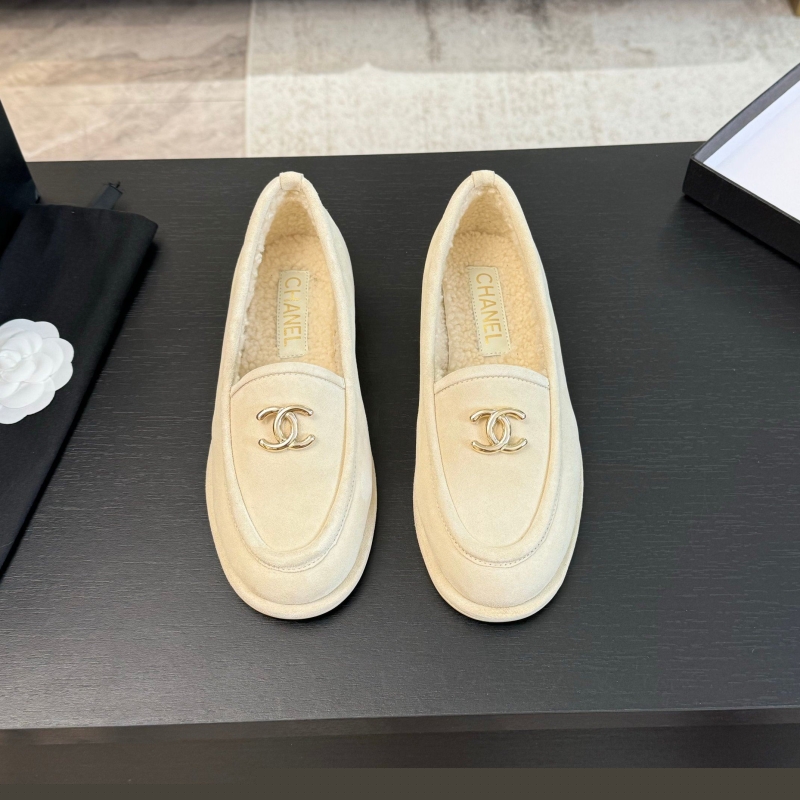 Ch*el leather shoes